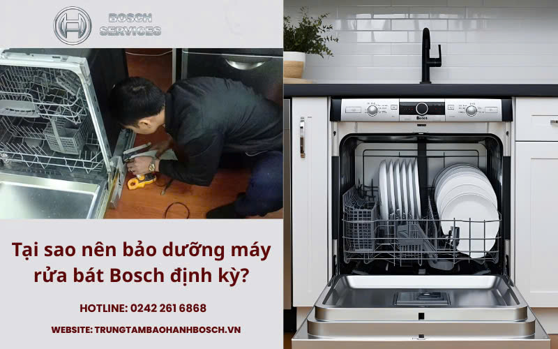Tại sao nên bảo dưỡng máy rửa bát Bosch định kỳ? Chia sẻ từ chuyên gia