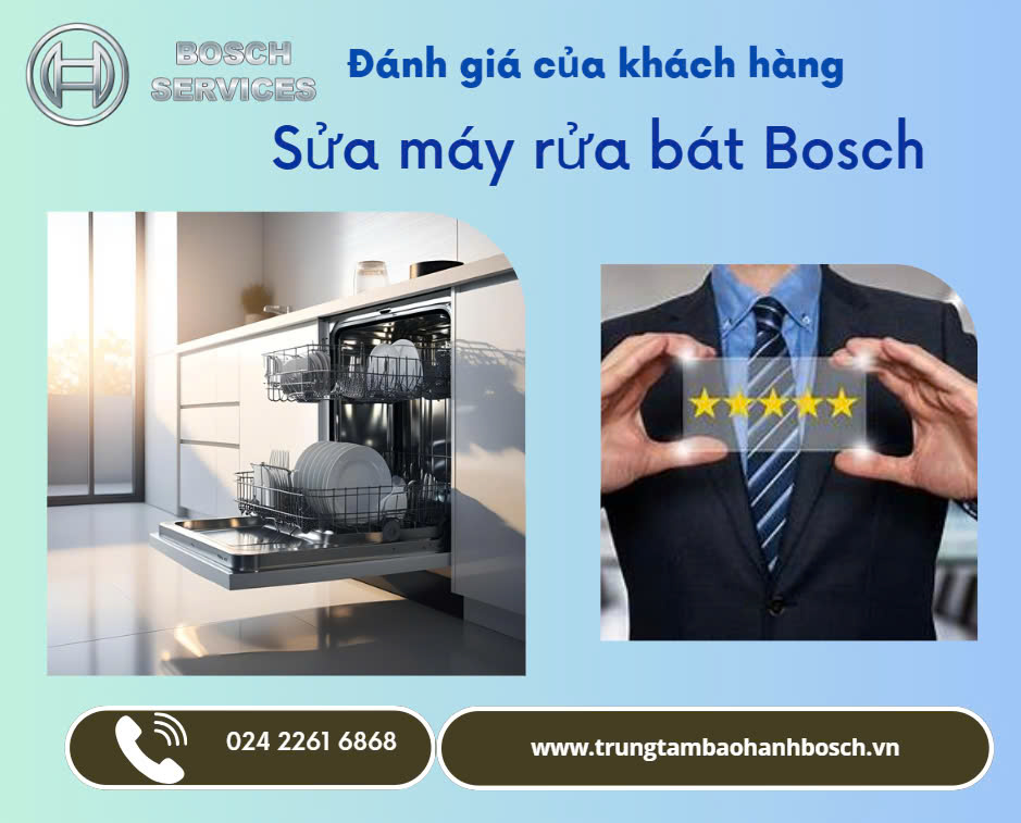 Đánh giá của khách hàng về dịch vụ sửa máy rửa bát Bosch