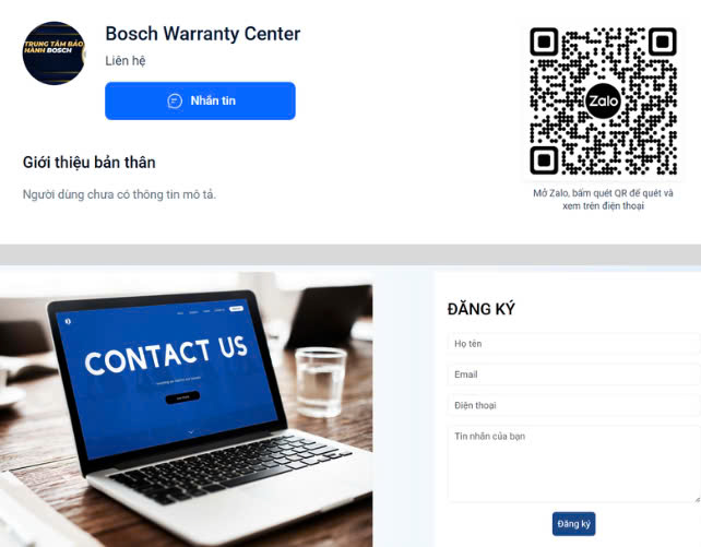 Thông tin liên hệ và tư vấn bảo hành Bosch