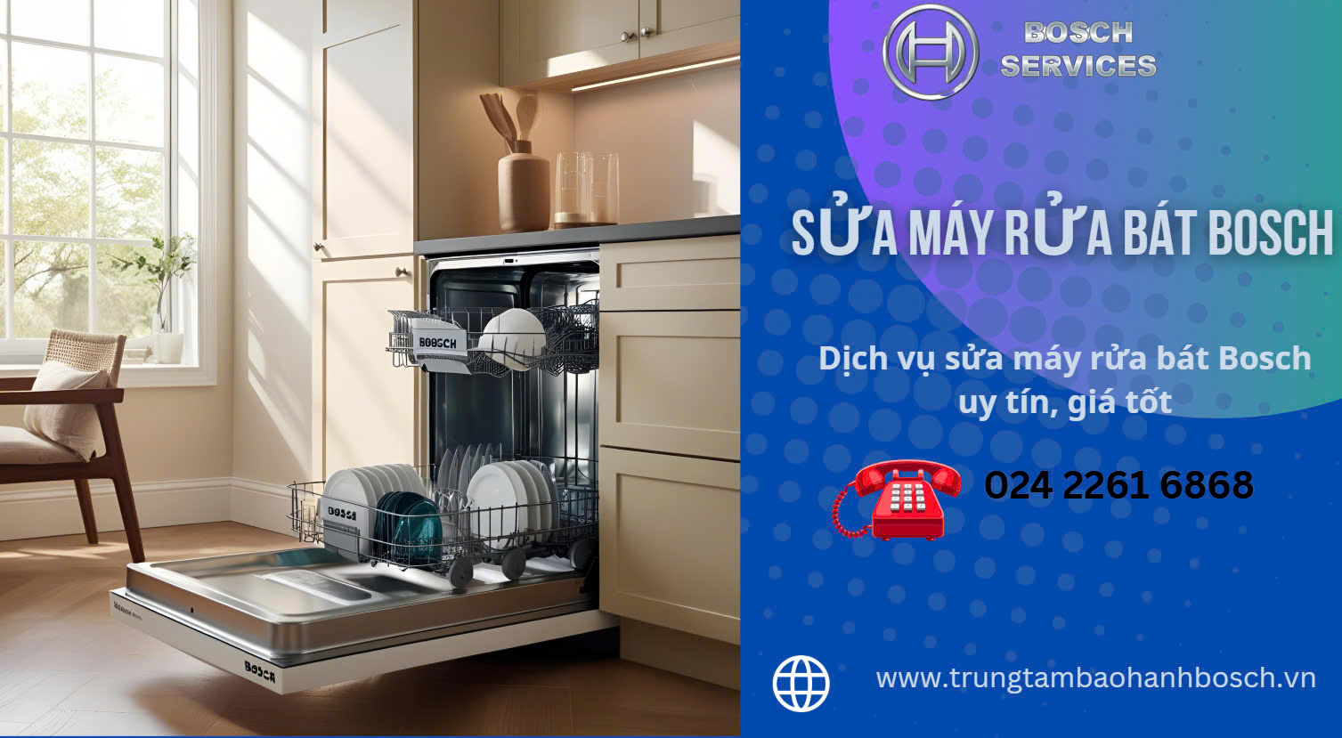 Dịch vụ sửa máy rửa bát Bosch chuyên nghiệp, giá tốt